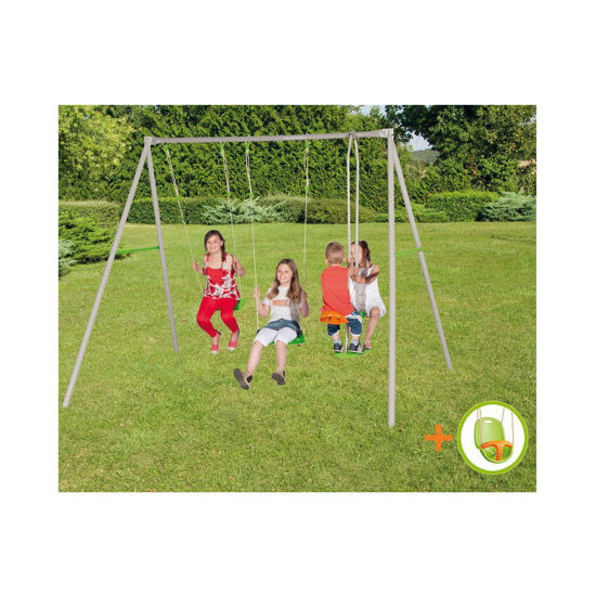 Image de PORTIQUE METAL 2M20 PAUL J-11463P8 LOUISE J-11462 + SIEGE BEBE J-9610