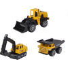 Image de BTE/ ASS 3 VEHICULES TRAVAUX 8.5CM EN METALET PLASTIQUE