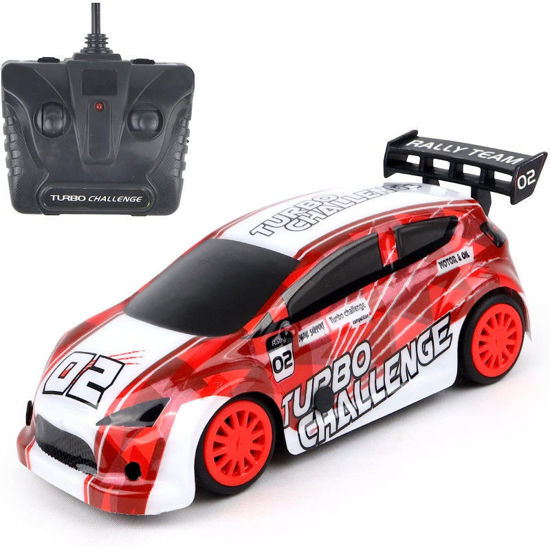 Image de BTE R/C 1/28 RALLYE 27mhz -  ROUGE ET BLANC