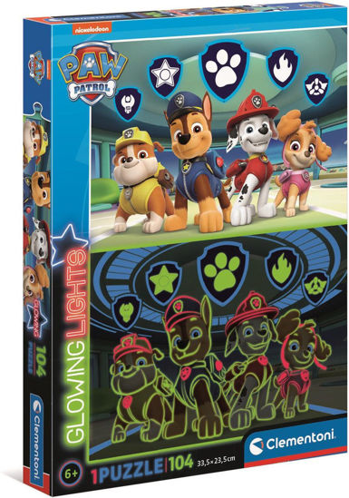 Image de Clementoni Puzzle 104Pcs Glowing Paw Patrol 27176