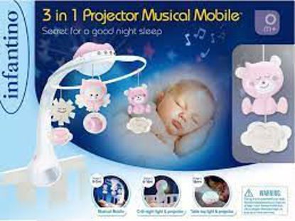 Image de MANEIGE MUSICAL DOUCE NUIT 3EN1 ROSE 004914