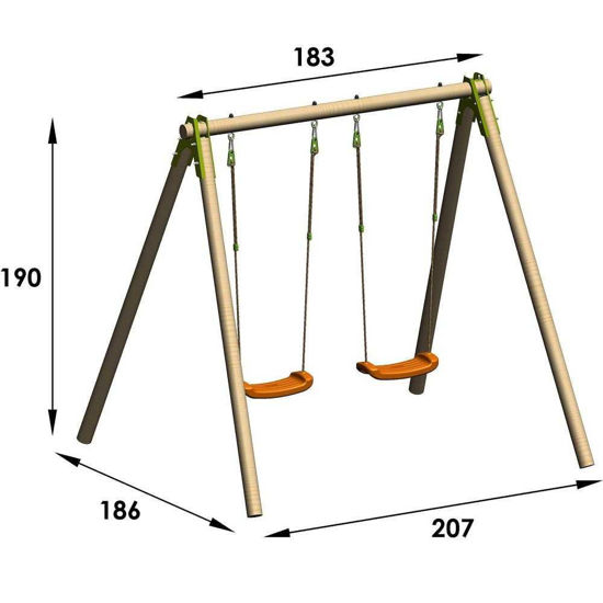 Image de PORTIQUE EN BOIS CHERRY REF J-14242