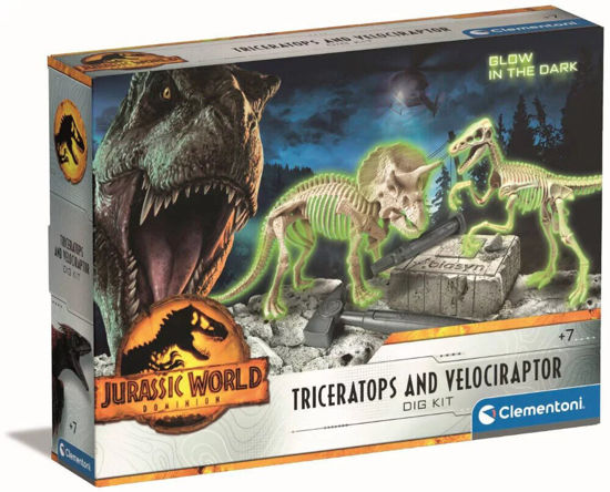 Image de SET TRICERATOPS VELOCIRAPTOR