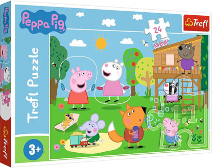 Image de Puzzles 24 Maxi Fun in the grass Peppa Pig 14342
