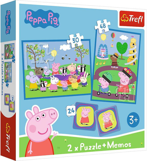 Image de Puzzles 2in1+ memos Happy moments with Peppa Pig 93331