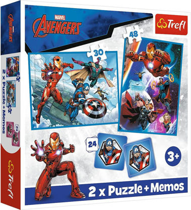 Image de Puzzles 2IN1 MEMOS SUPER HEROS 93333