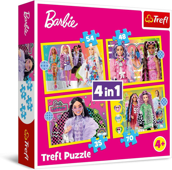 Image de Puzzles 4in1 Happy world of Barbie 34626