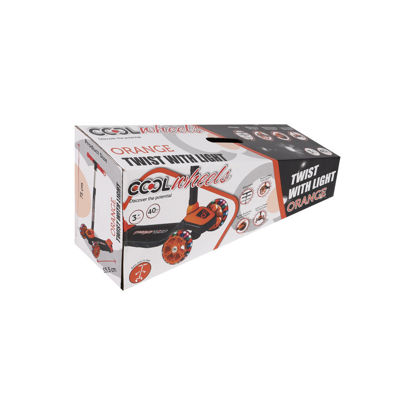 Image de TROTTINETTE 3 ROUES LUMINEUSES ORANGE