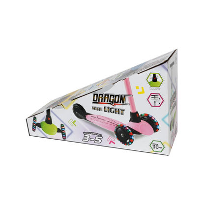 Image de TROTTINETTE 3 ROUES LUMINEUSES VERT DRAGON