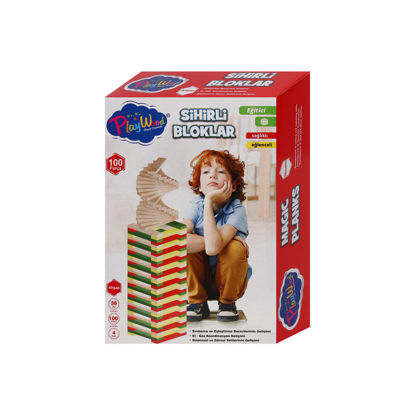 Image de BLOCKS EN BOIS 100P 4 COULEURS