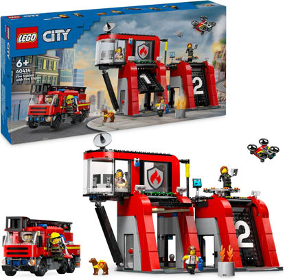Image de LEGO LA CASERNE ET LE CAMION DE POMPIERS 60414