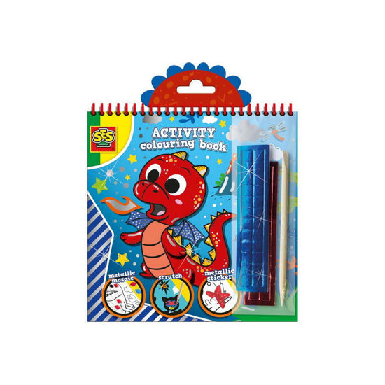 Image de Cahier d’activités de coloriage métallique 3 en 1