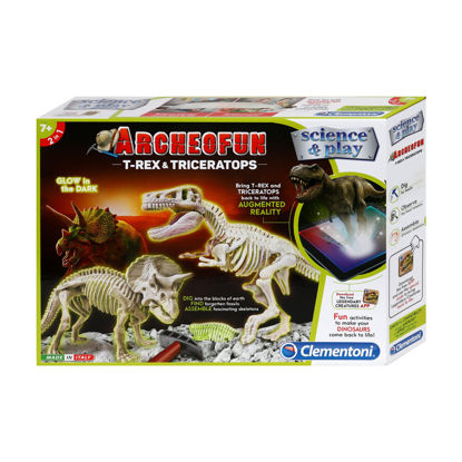 Image de ARCHEOFUN T-REX & TRICERATOPS-EFFET LUMINEUX