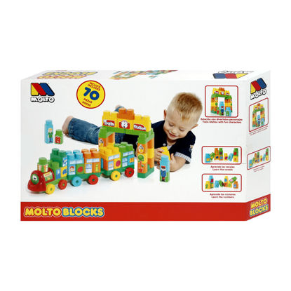 Image de MOLTO BLOCKS TRAIN 2 RAILCARS