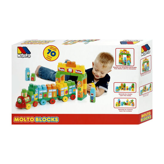Image de MOLTO BLOCKS TRAIN 2 RAILCARS