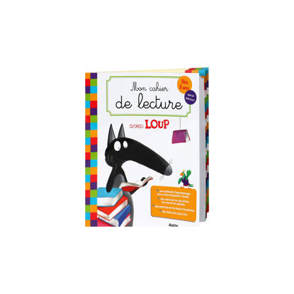 Image de mon cahier de lecture avec loup
