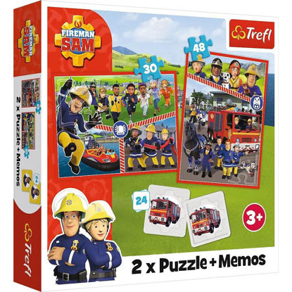 Image de Puzzles 2IN1 MEMOS FIREMAN SAMS SQUAD 93334
