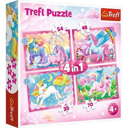 Image de PUZZLES  4IN1  UNICORNS  34389