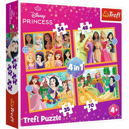 Image de PUZZLES 4IN1 DISNEY PRINCESS 34651