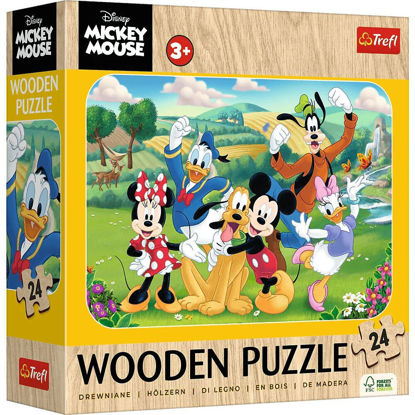 Image de PUZZLES 24 WOODEN MICKEY MOUSE AND FRIENDS 20278