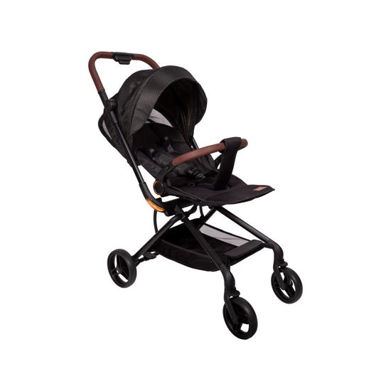 Image de POUSSETTE BEBE NOIR DORE