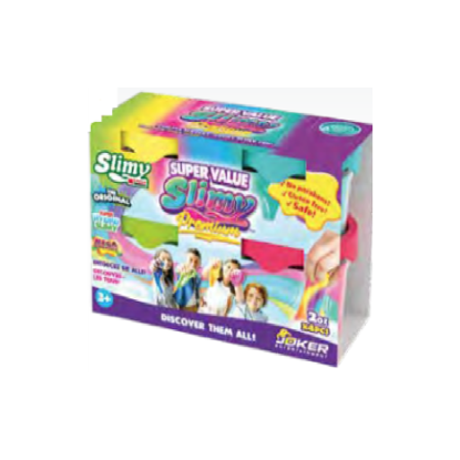 Image de Slimy Color - 56gr Pack (4 couleurs) - 3 sortes