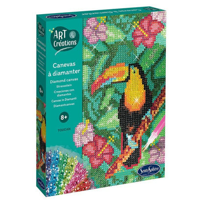 Image de ART & CREATIONS - CANEVAS A DIAMANTER - TOUCAN