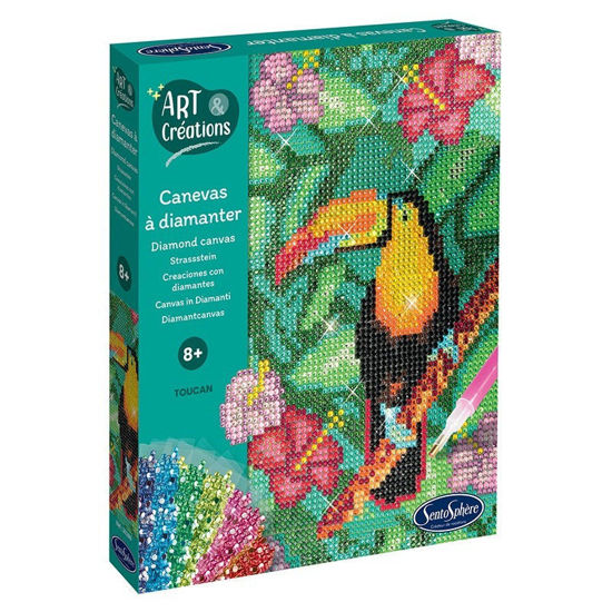 Image de ART & CREATIONS - CANEVAS A DIAMANTER - TOUCAN