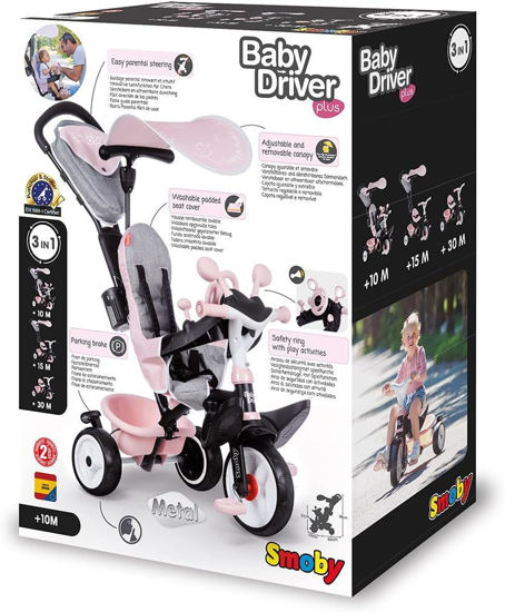 Image de TRICYCLE BABY DRIVERS + ROSE 741501