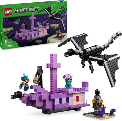 Image de LEGO MINECRAFT LE DRAGON ET LE NAVIRE DE L'ENDER 21264