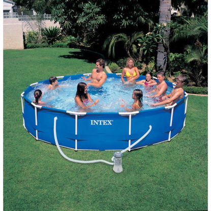 Image de PISCINE INTEX  hors-sol bleu avec épurateur 366 x 76 cmREF:28212