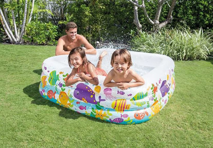 Image de PISCINE INTEX  Multicolore, 160 x 160 x 50 cm REF:57471