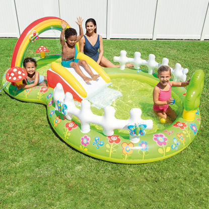 Image de AIR DE JEUX  INTEX GONFLABLE AVEC PISCINE 290x180x104cm  57154