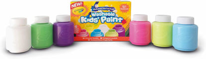 Image de 6 POTS DE PEINTURE FLUO CRAYOLA